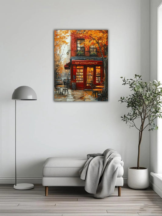 A bookstore in autumn 2