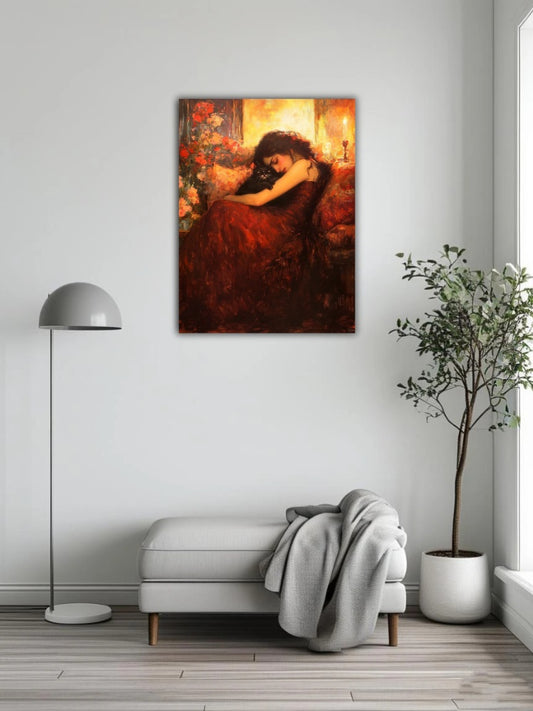 A sleeping beauty and a cat 3