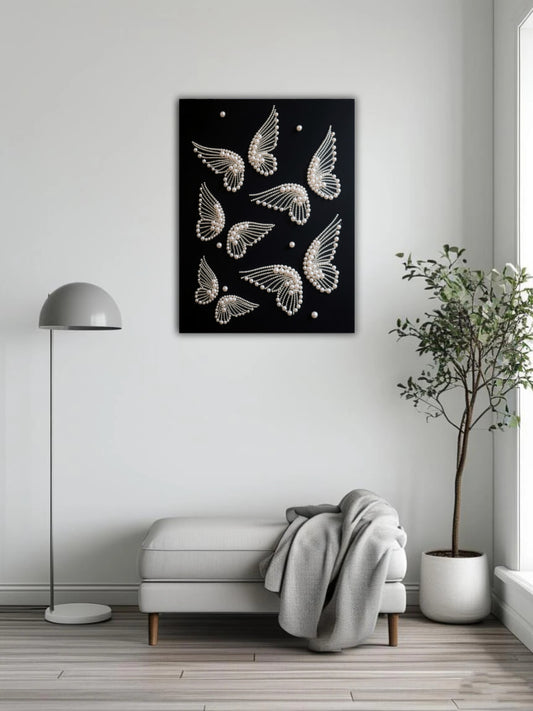 Artistic Butterfly Pearl Painting