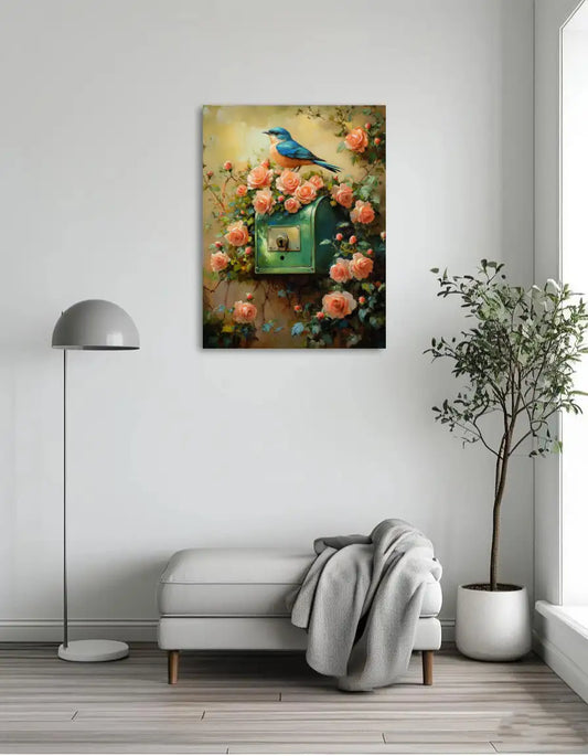 Bird delivering a message