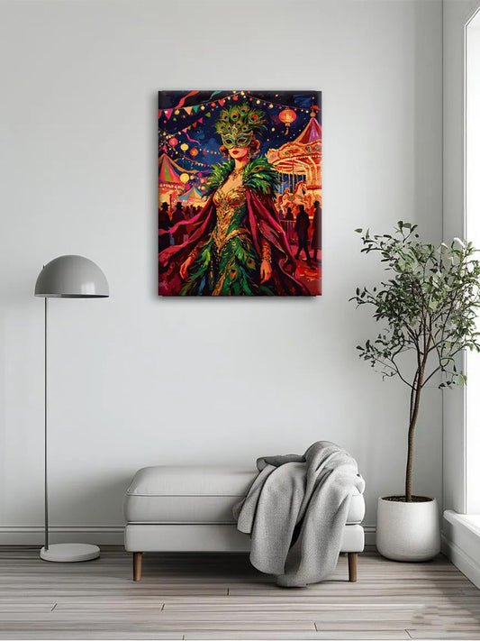 Carnival Masked Lady Paint By Numbers