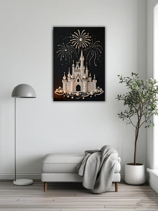 Castle Night Pearl Painting