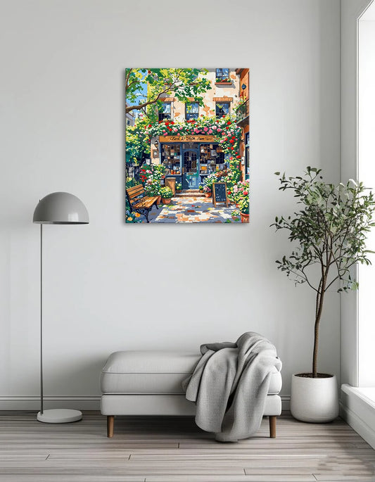 Charming Bookshop In Bloom