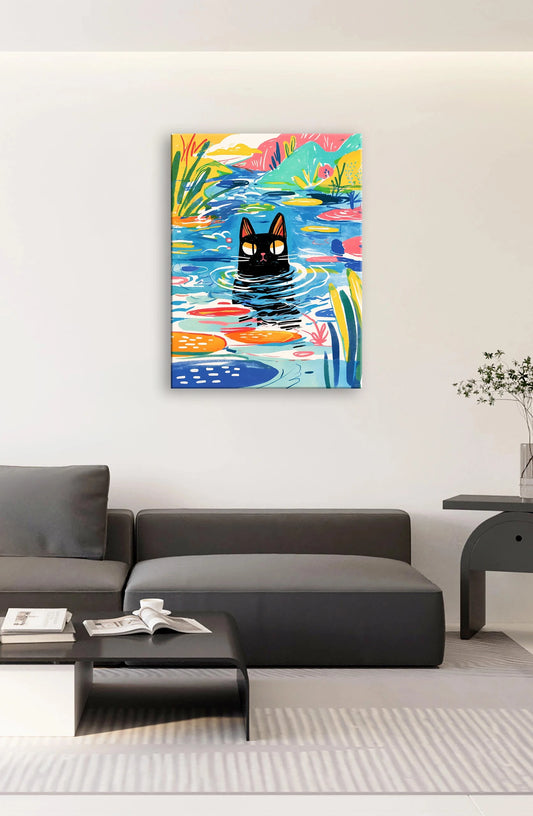 Comfortable Black Cat 1