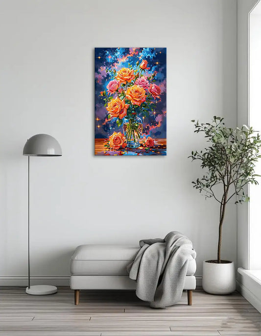 Dazzling Flowers in a Vase