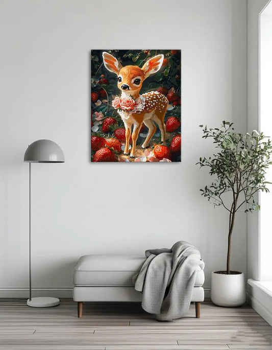 Deer in the Strawberry Bush