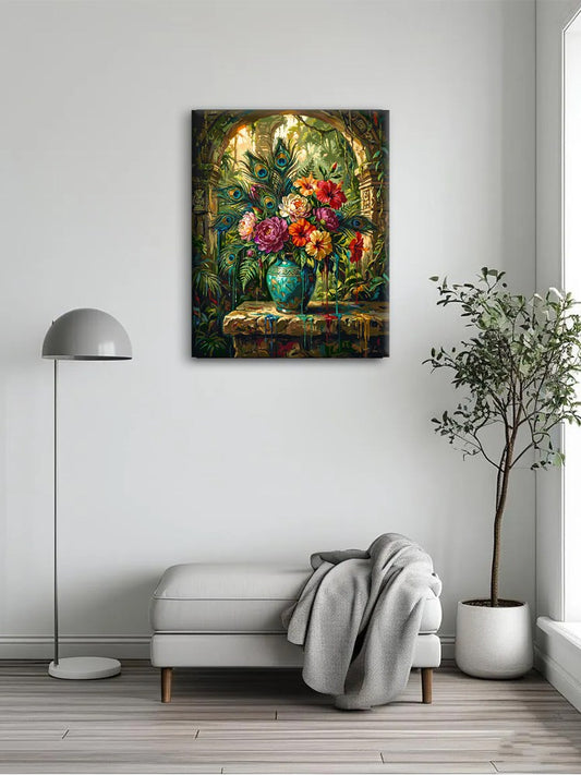 Emerald Vase & Blooms