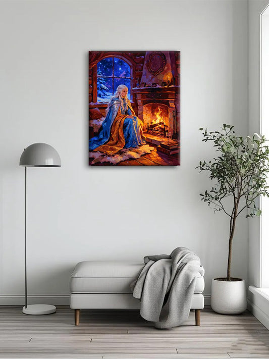 Fireplace Winter Tale Paint By Numbers