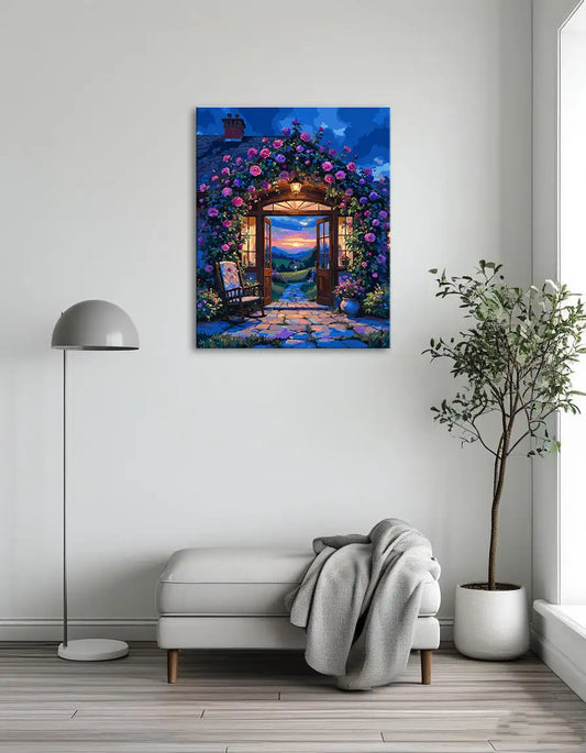 Flower Vines in Front of the House