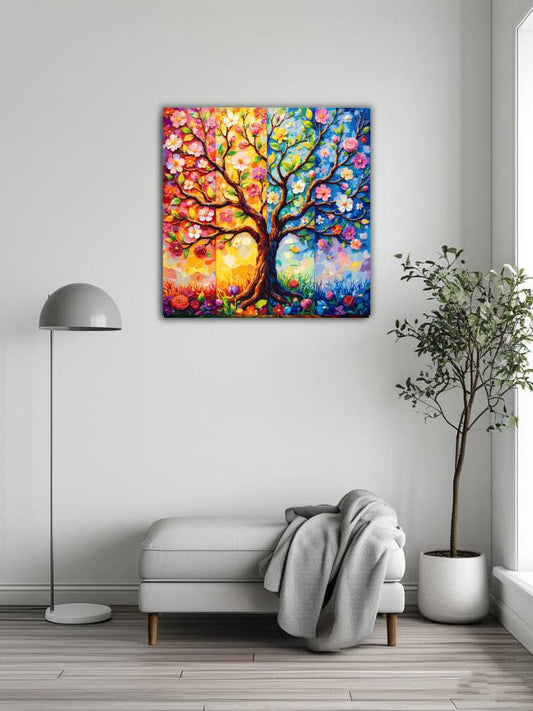 Flowers Blooming Through the Four Seasons