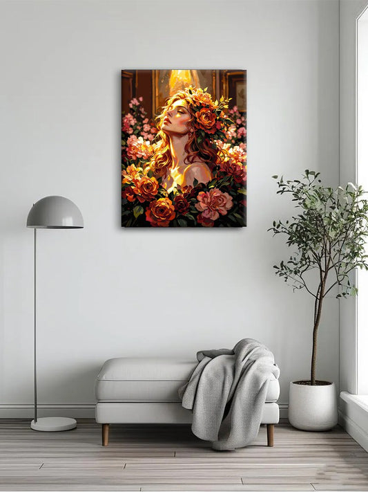 Gilded Floral Paint By Numbers