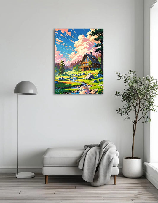 Quiet Stream And Cottage 2