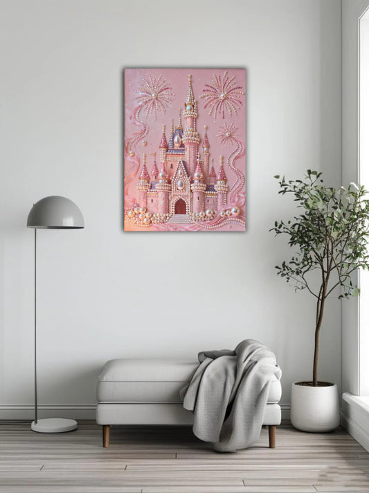 Pink Castle Pearl Painting