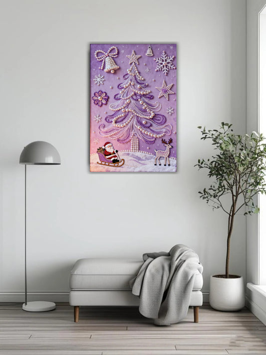 Purple Christmas Pearl Painting