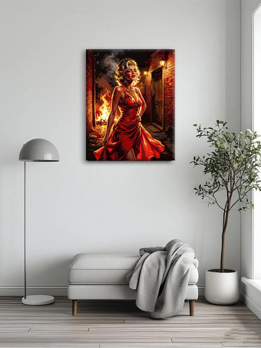 Red Dress Diva Paint By Numbers