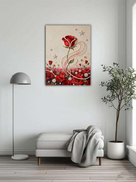 Rose 1 pearl painting