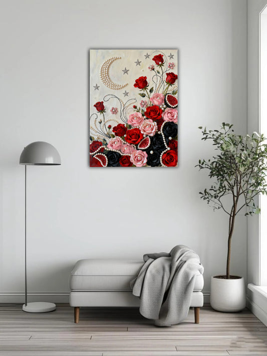 Rose 2 pearl painting