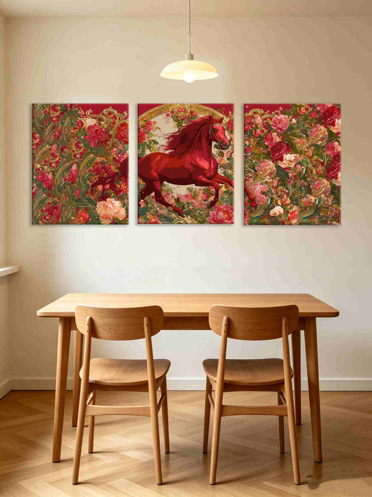 Ruby Stallion (Set of 3 PCS) Paint By Numbers