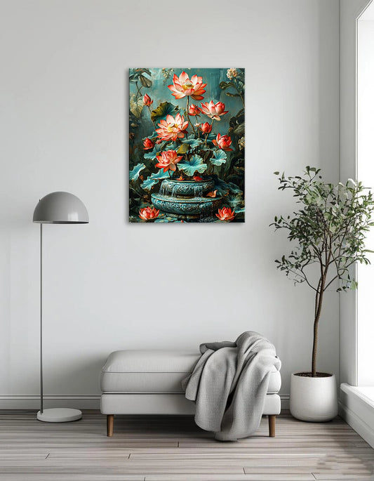 Lotus in the Ornate Vase