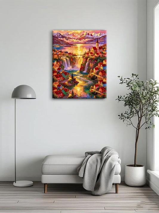Waterfall Golden Dawn
