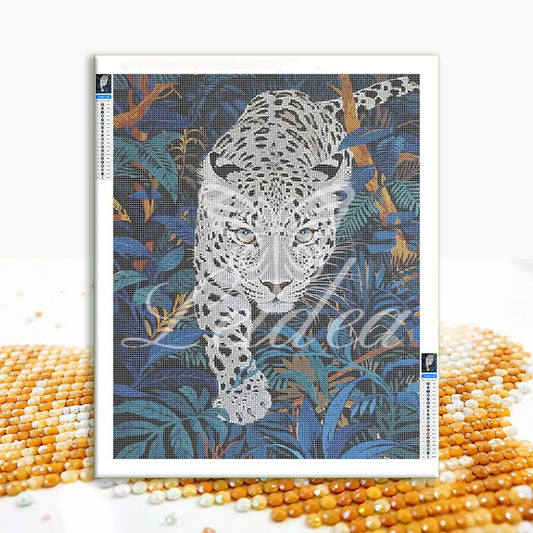 White Leopard Diamond Painting 30/40 40/50 50/60