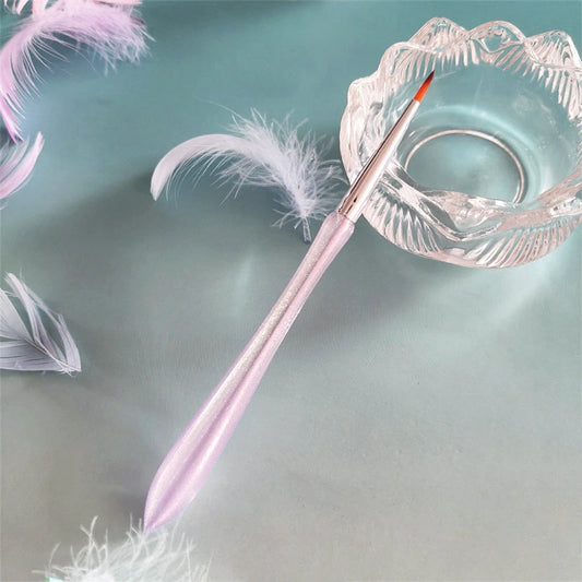 A pink crystal paintbrush