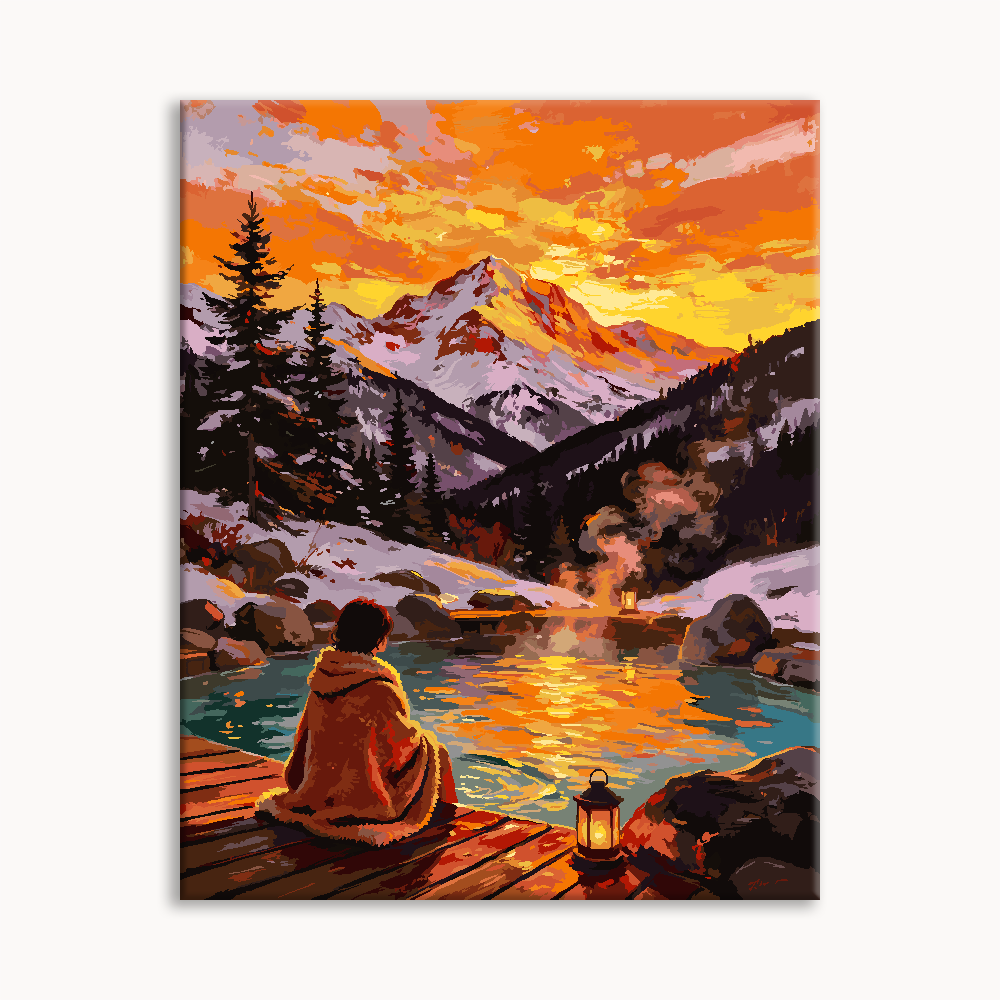 Alpine Sunset Reverie Paint By Numbers