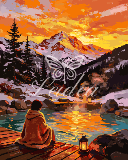 Alpine Sunset Reverie Paint By Numbers