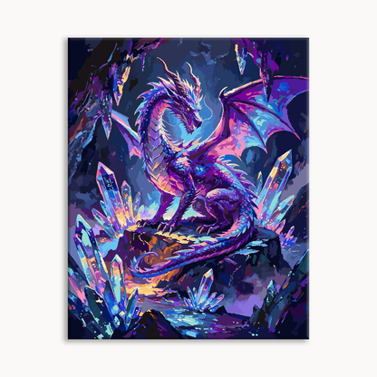 Crystal Shadow Dragon Paint By Numbers