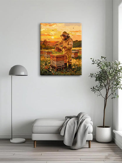 Sunset Beekeeper Paint By Numbers