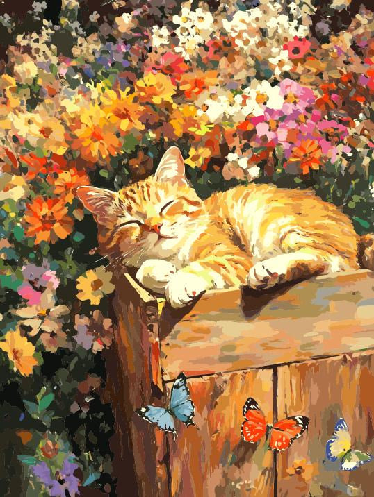 A Short Rest Among the Flowers