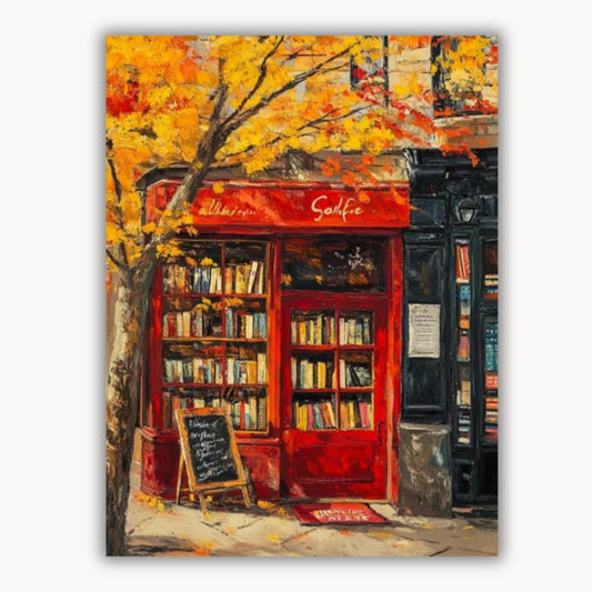 A bookstore in autumn 1
