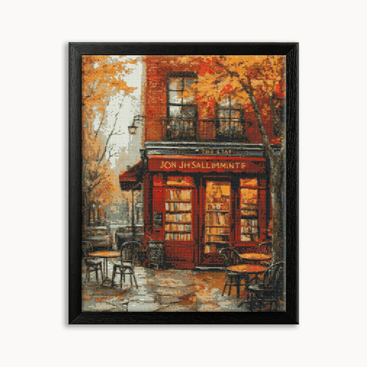A bookstore in autumn 2 Diamond Painting 30/40 40/50 50/60