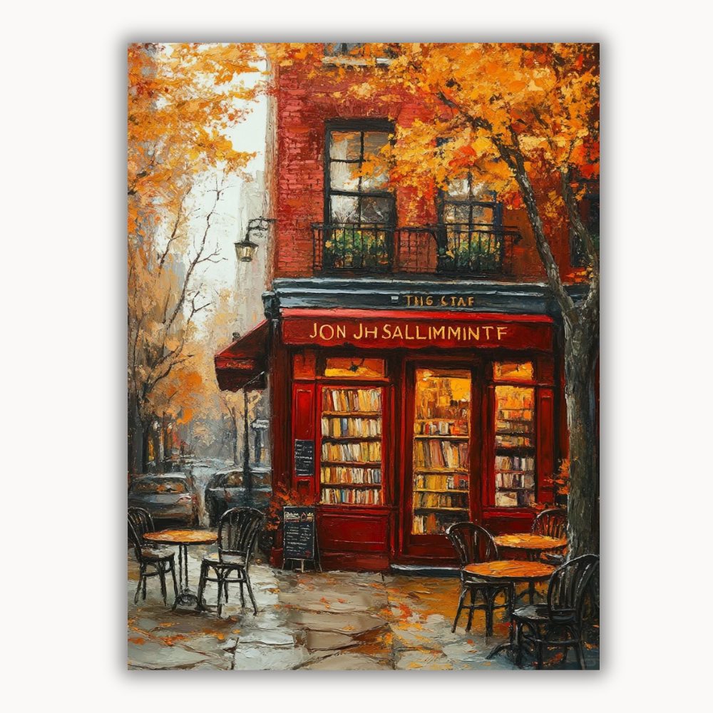 A bookstore in autumn 2