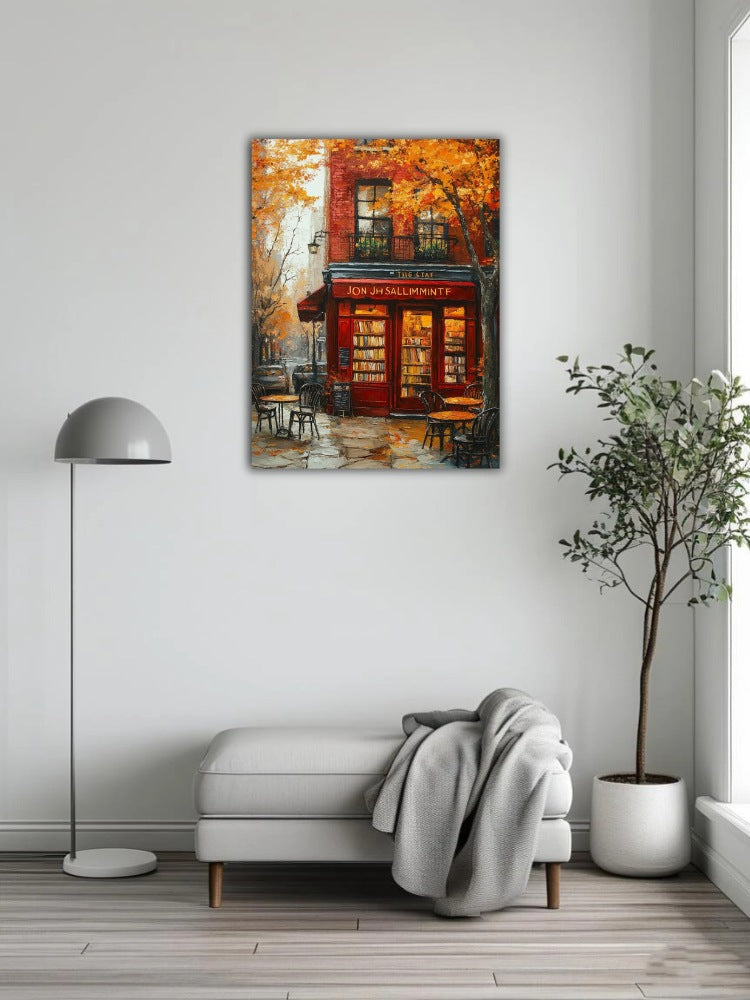 A bookstore in autumn 2