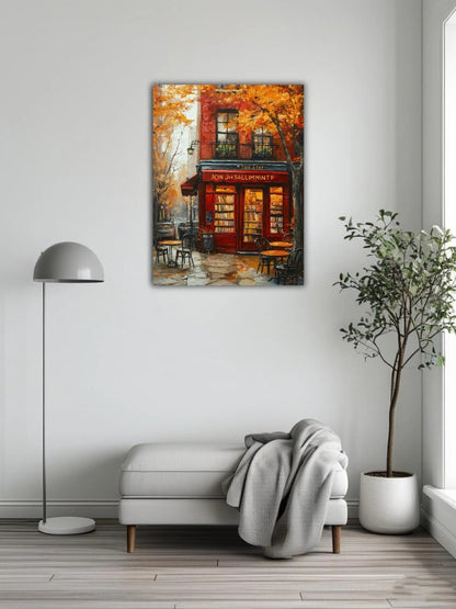 A bookstore in autumn 2