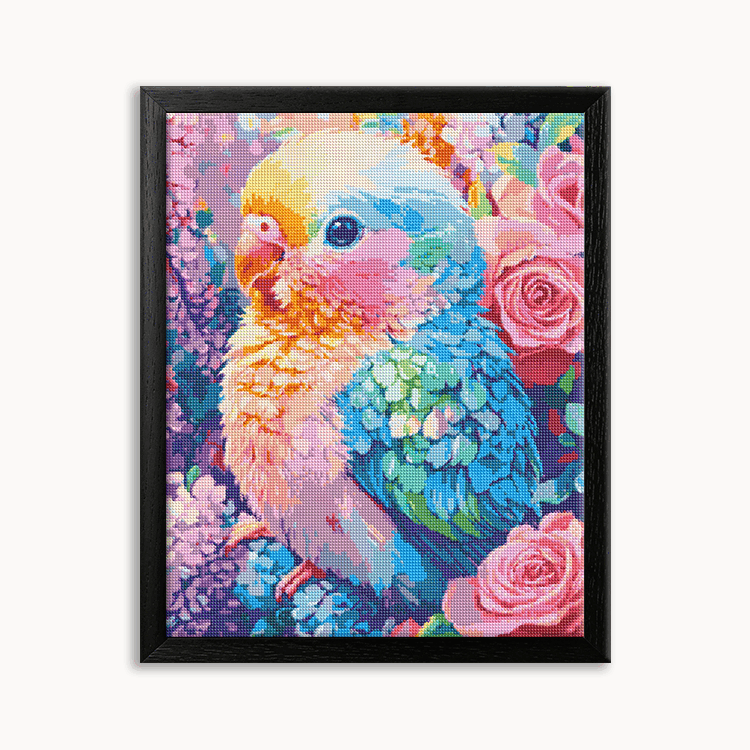 A colorful parrot Diamond Painting 30/40 40/50 50/60
