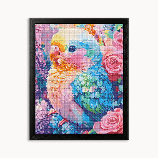 A colorful parrot Diamond Painting 30/40 40/50 50/60
