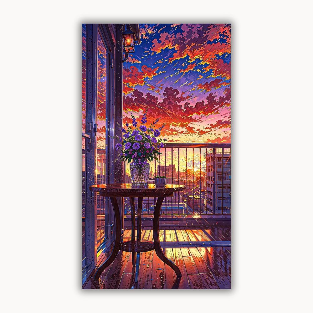 A cottage at sunset 2