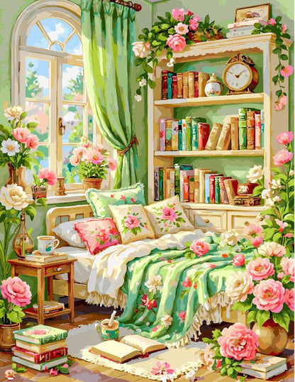 A cozy bed