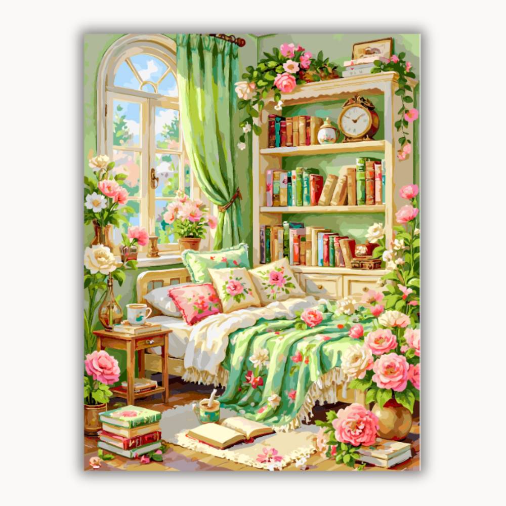 A cozy bed