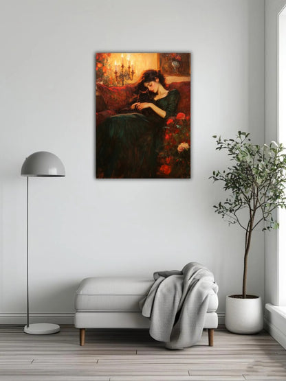 A sleeping beauty and a cat 2