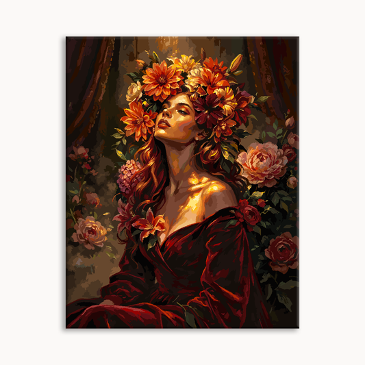 Amber Bloom Paint By Numbers