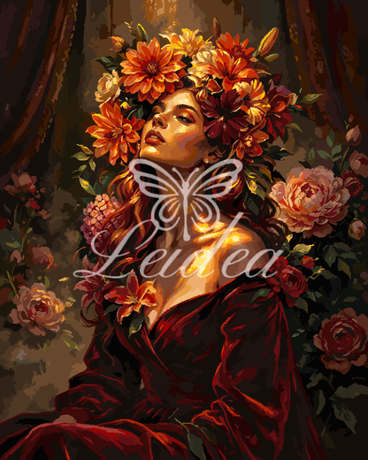 Amber Bloom Paint By Numbers