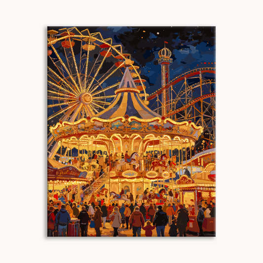 Amusement park at night 2