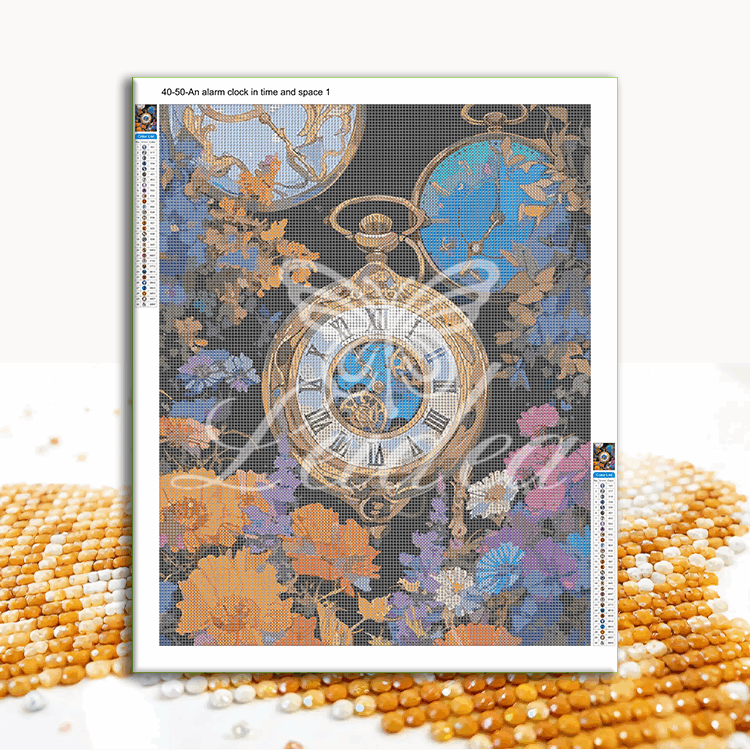 An alarm clock in time and space 1 Diamond Painting 30/40 40/50 50/60