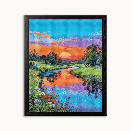 An evening in my hometown Diamond Painting 30/40 40/50 50/60