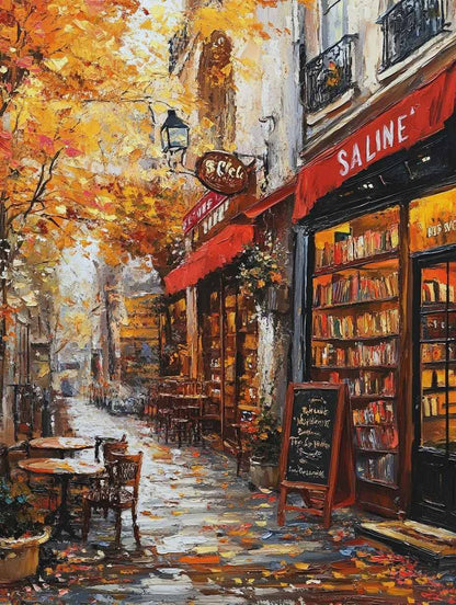 An old bookstore in autumn 1