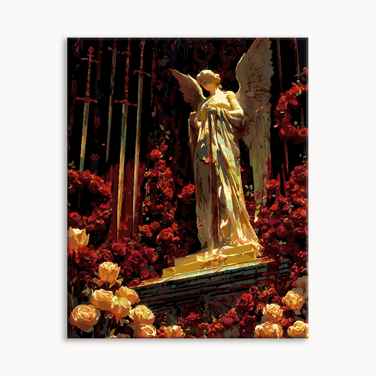 Angel in Crimson Garden