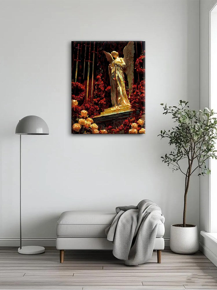 Angel in Crimson Garden